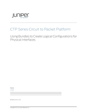 Juniper CTP Series Manual