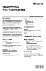 Honeywell VT8800 Installation Instructions Manual