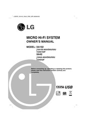 LG XA102 Owner's Manual