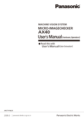 Panasonic Micro-Imagechecker AX40 User Manual