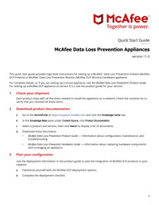 Mcafee Data Loss Prevention Prevent Quick Start Manual