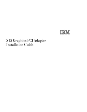 IBM S15 Installation Manual