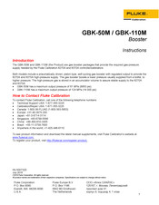 Fluke GBK-50M Instructions Manual