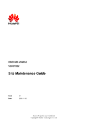 Huawei DBS3900 WiMAX Maintenance Manual