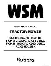 Kubota WSM BX2380 Workshop Manual