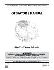 Mtd 679 cc EFI OHV Operator's Manual
