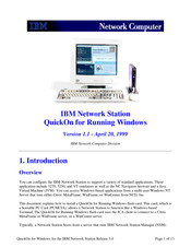 IBM QuickOn for Running Windows Manual