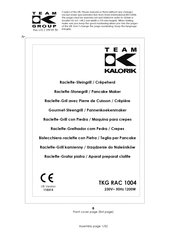 Team Kalorik TKG RAC 1004 Operating Instructions Manual