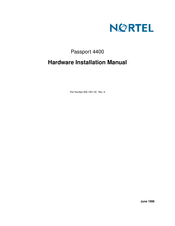Nortel Passport 4400 Series Hardware Installation Manual