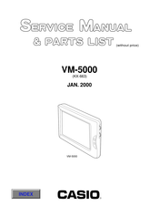 Casio VM-5000 Operation, Service Manual & Parts List