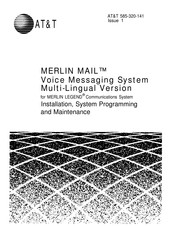 AT&T MERLIN MAIL System Programming And Maintenance Manual