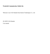Huawei U626 User Manual