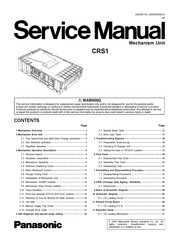 Panasonic CRS1 Service Manual