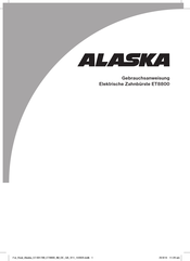 ALASKA ET8800 Instruction Manual