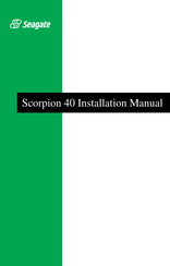 Seagate Scorpion 40 Installation Manual