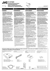 JVC KV-DT2000 Installation & Connection Manual