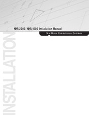 Sony NHS-1000 Installation Manual