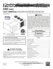 Daikin DBC1804V Installation Instructions Manual
