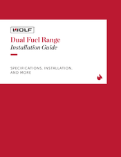 Wolf Dual Fuel Range Installation Manual