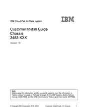 IBM 3453 Series Customer Install Manual