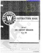 Westinghouse DE-ION 50-DH-250-D Instruction Book