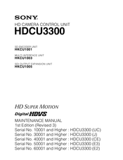 Sony HDCU3300 HD Maintenance Manual