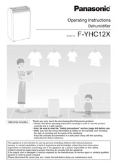 Panasonic F-YHC12X Operating Instructions Manual