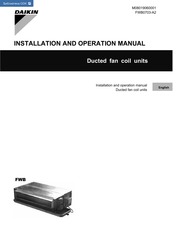 Daikin FWB 07JF Installation And Operation Manual