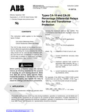 ABB CA-16 Instructions Manual