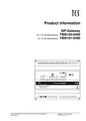 TCS FBI6100-0400 Product Information