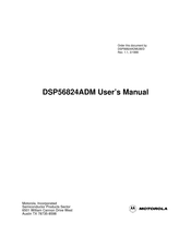 Motorola DSP56824ADM User Manual