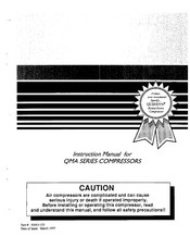 Quincy Compressor QMA Series Instruction Manual