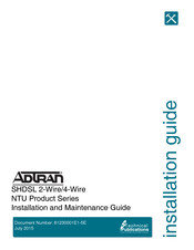 ADTRAN 1230008E1 Installation And Maintenance Manual