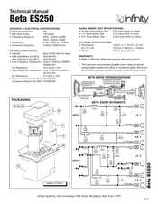 Infinity Beta ES250 Technical Manual