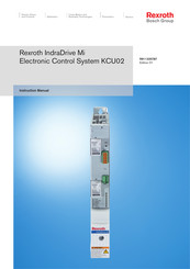 Bosch Rexroth KCU02.1N-ET-ET*-025-NN-N-NN-NW Instruction Manual