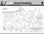 Barbie Beach Bungalow House Instructions Manual