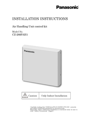 Panasonic CZ-280PAH1 Installation Instructions Manual