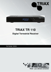 Triax TR 110 Manual