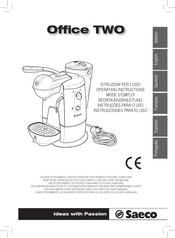 Saeco Office TWO Operating Instructions Manual