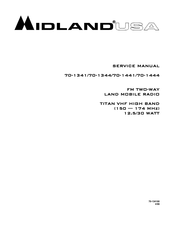 Midland 70-1344 Service Manual