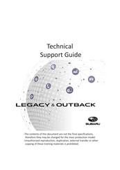 Subaru HIGH Technical Support Manual