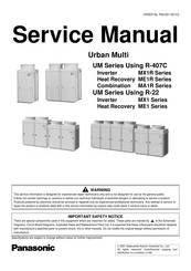 Panasonic Urban Multi MX1R Series Service Manual