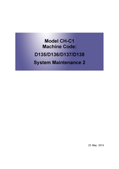 Ricoh Pro C5110S System Maintenance