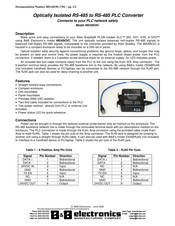 B&B Electronics 485ABOIC Quick Start Manual