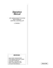 York CCWEB01 Operation Manual