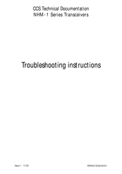 Nokia NHM-1 Series Troubleshooting Instructions