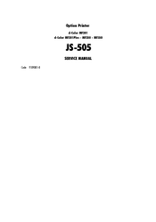 Olivetti JS-505 Service Manual