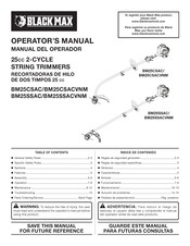 Black Max BM25SSAC Operator's Manual