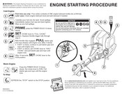 Black Max BM4CSSAC Engine Starting Procedure
