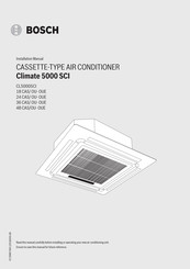 Bosch Climate 5000 SCI 24 CAS/ OU- OUE Installation Manual